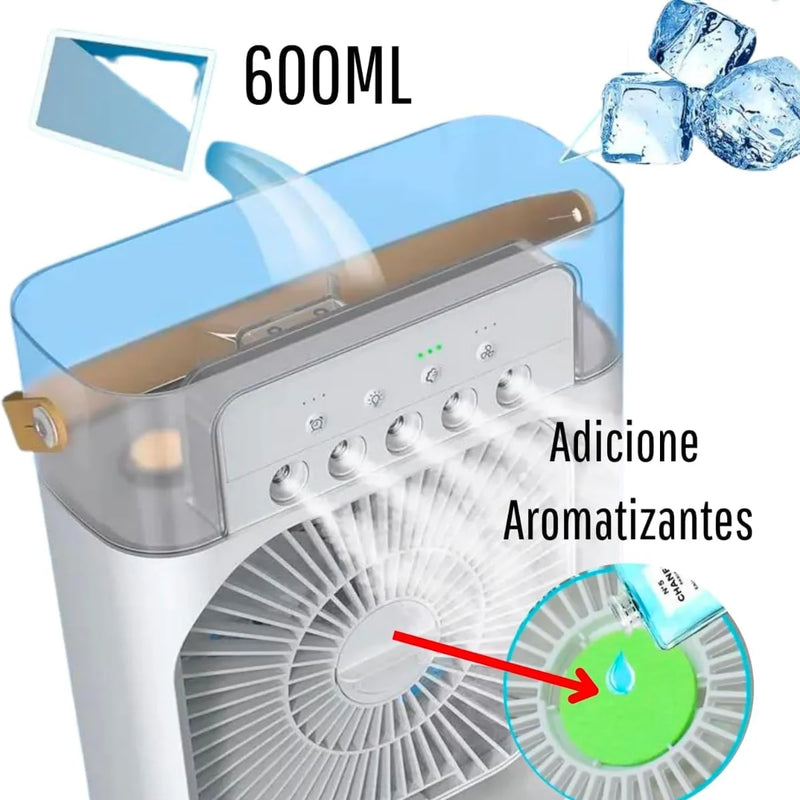 MINI CLIMATIZADOR PORÁTIL 3 em 1