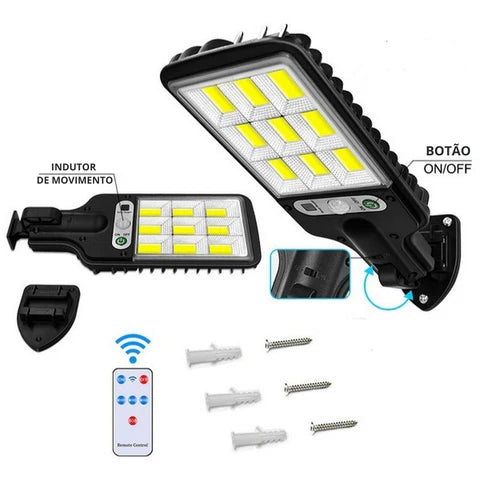 Refletor LED Solar com Sensor de Movimento: Iluminação Eficiente e Segura para Sua Casa