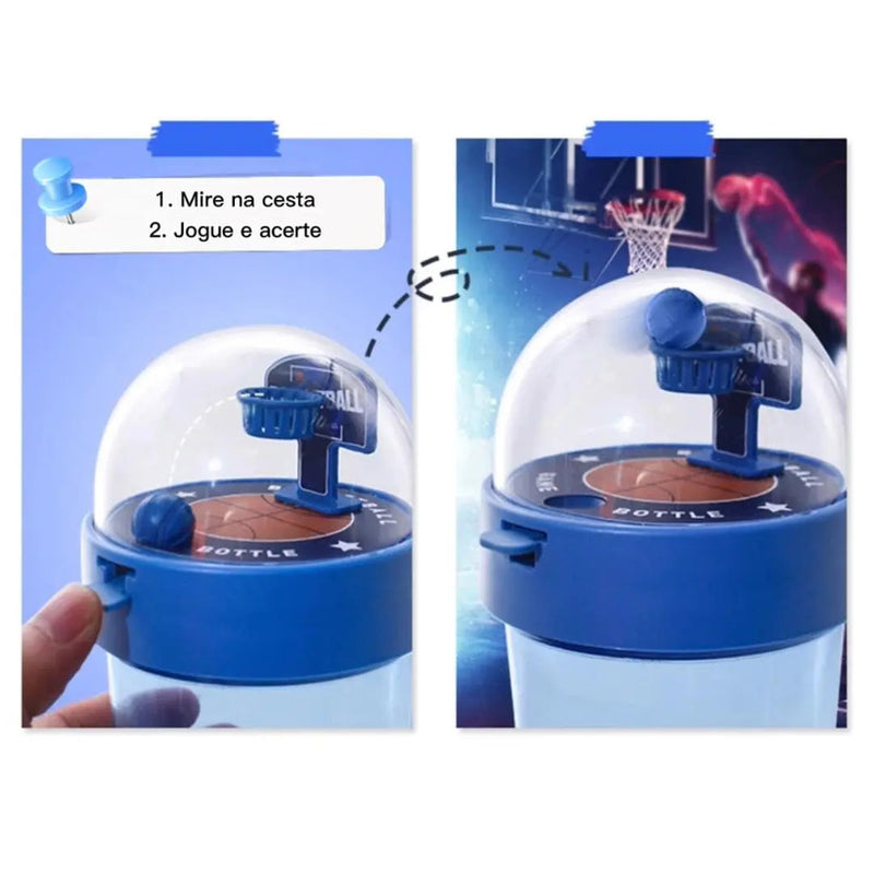 Driblando a Sede: Garrafinha com Jogo de Basquete