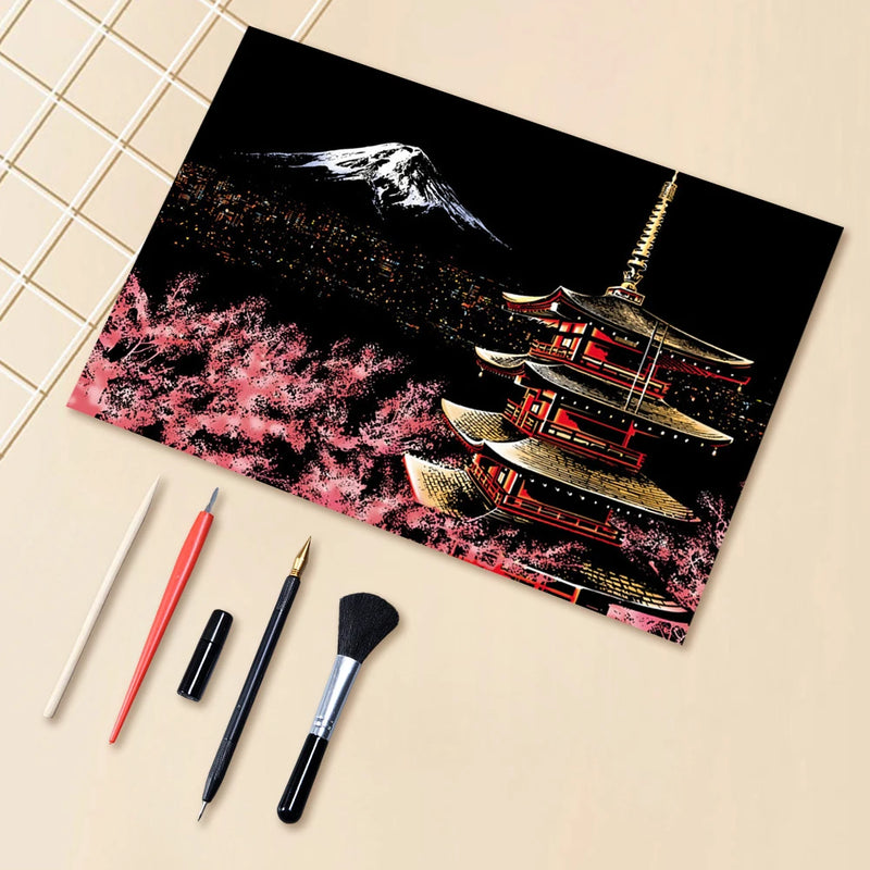 Papel para Pintura Scratch: Revele a Magia Oculta em Cada Traço!