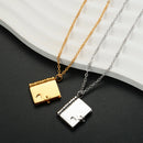 Corrente e Pingente de Livro