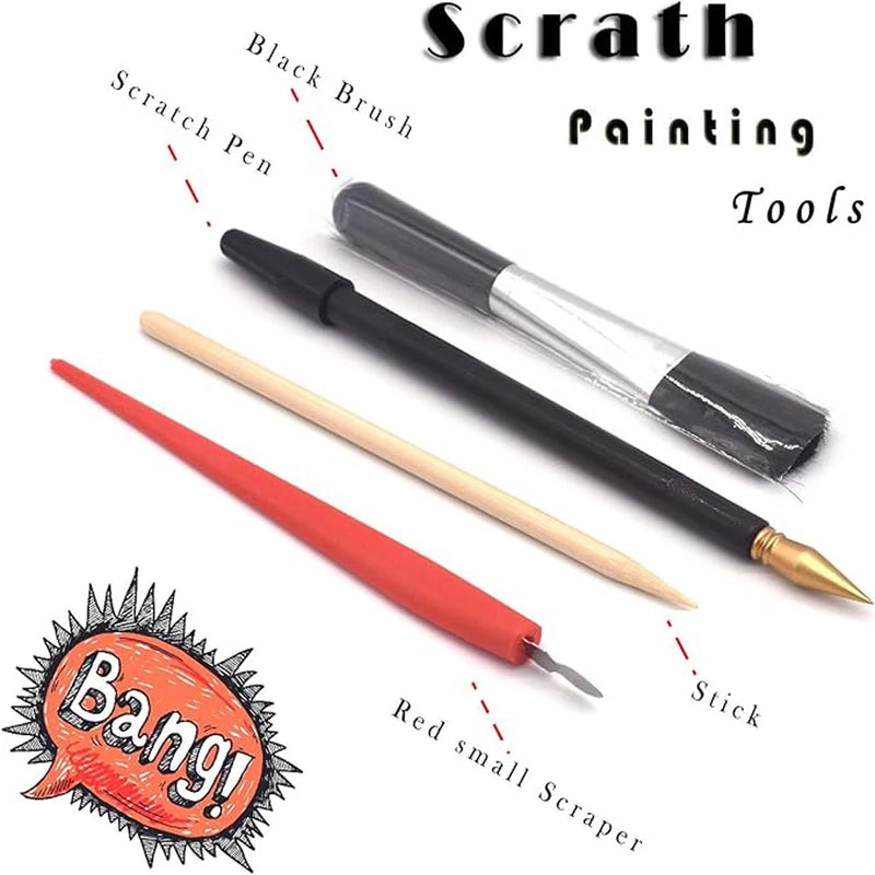 Papel para Pintura Scratch: Revele a Magia Oculta em Cada Traço!