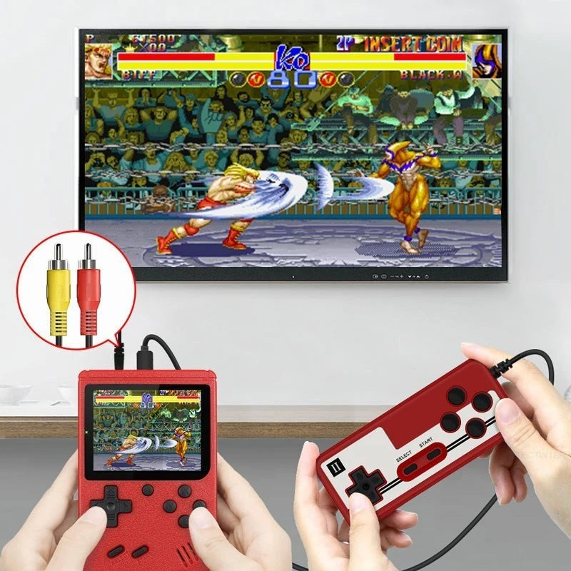 Mini Video Game Portátil Retrô  Com 500 Jogos