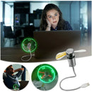 Relógio  Ventilador LED USB